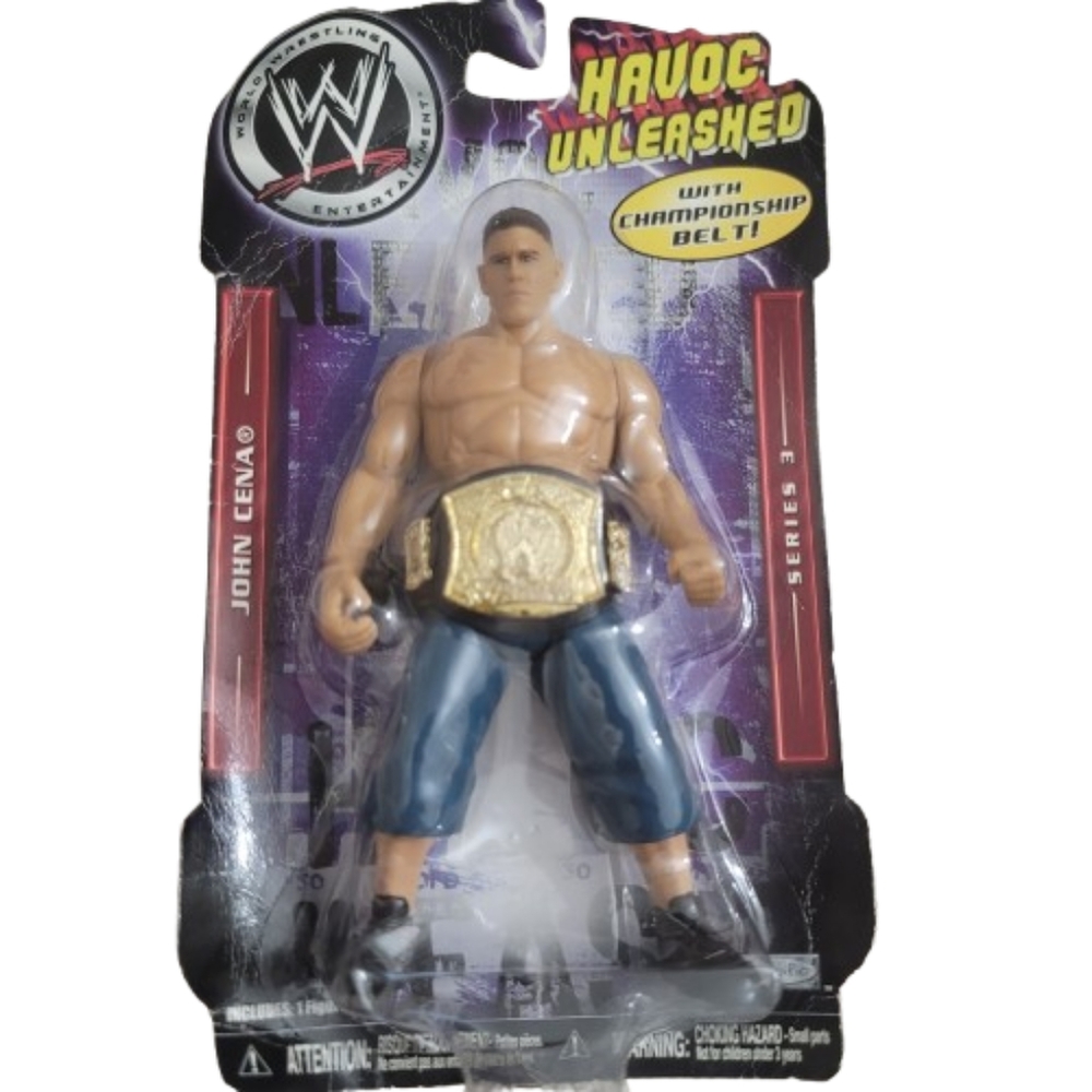 WWE Havoc Unleashed Action Figure with Championship Belt Series 3 Gift